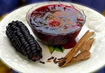 Mazamorra morada old peruvian corn dessert. Credits to wikipedia