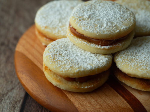 Alfajores delicious peruvian cookies